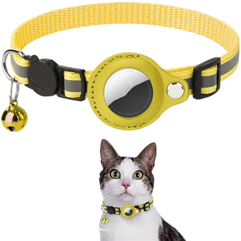 PfotenTrack Reflektierendes Halsband mit AirTag-Halterung