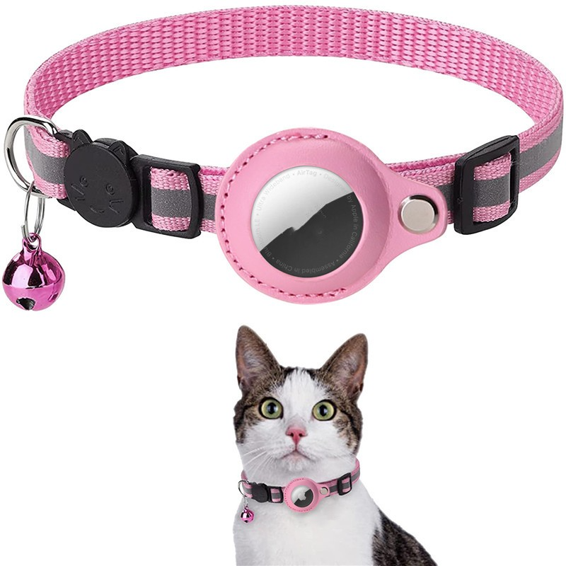 PfotenTrack Reflektierendes Halsband mit AirTag-Halterung