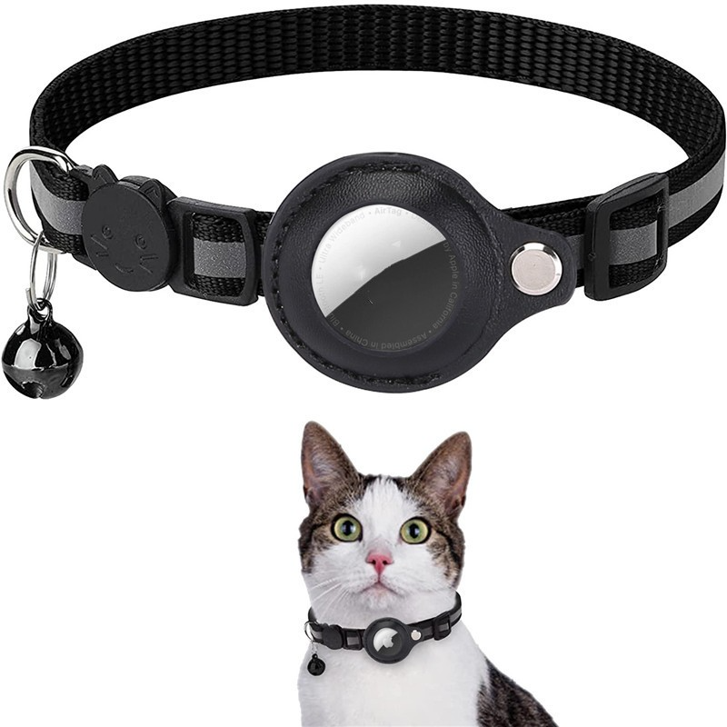 PfotenTrack Reflektierendes Halsband mit AirTag-Halterung